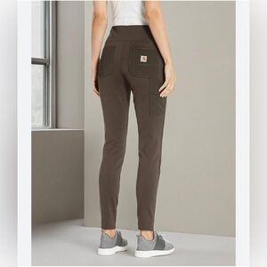 Carhartt Force Fitted Midweight Utility Pants Legging Women’s Small Olive Green